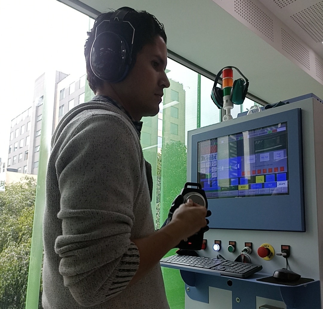 Operator defining origin using the control pendant