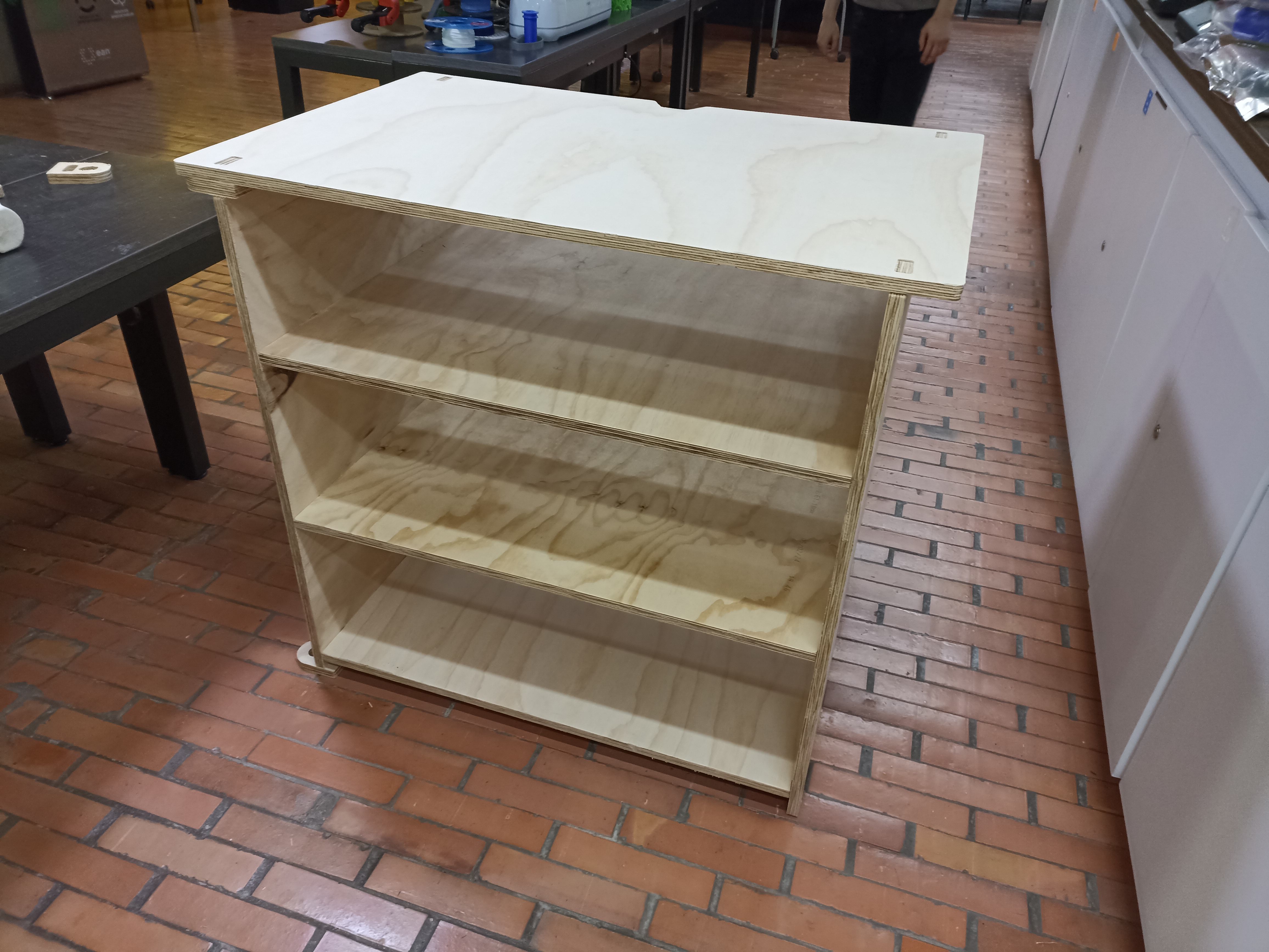 Assembled furniture before installation