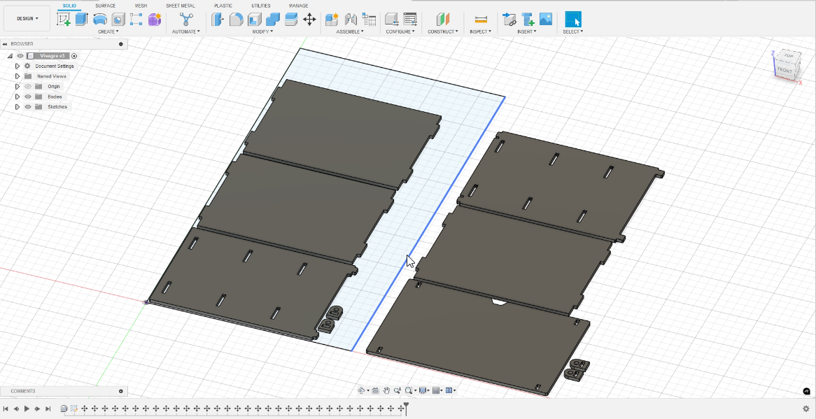 Exploded view ready for CAM setup