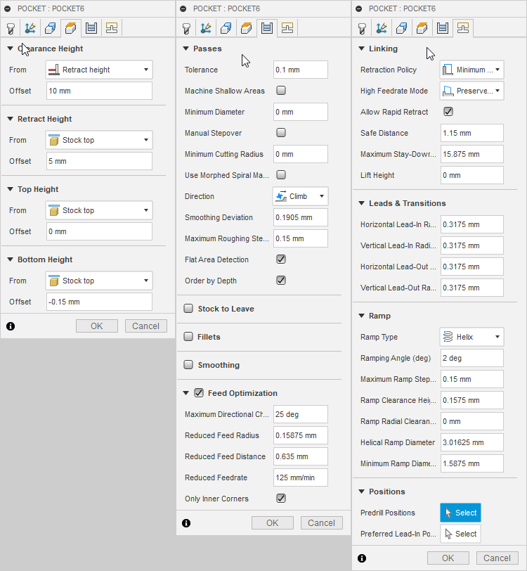 3D Pocket Surface Selection