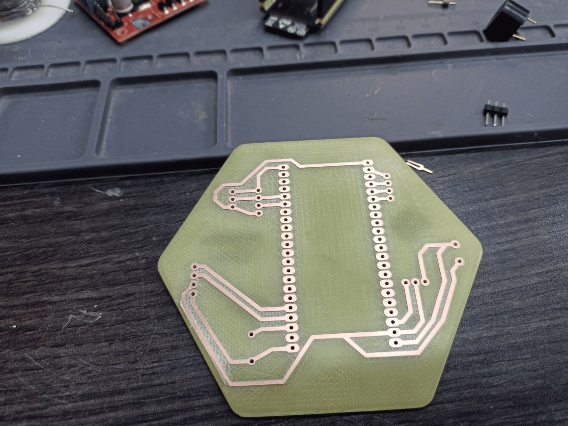 Final PCB cut and removed from board