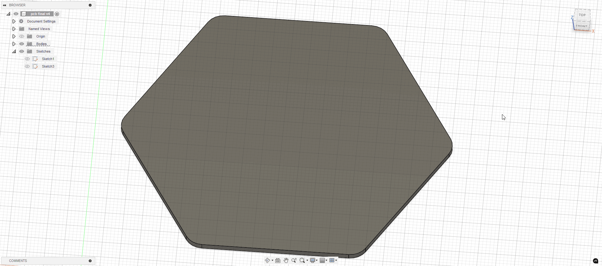 Extruded PCB base