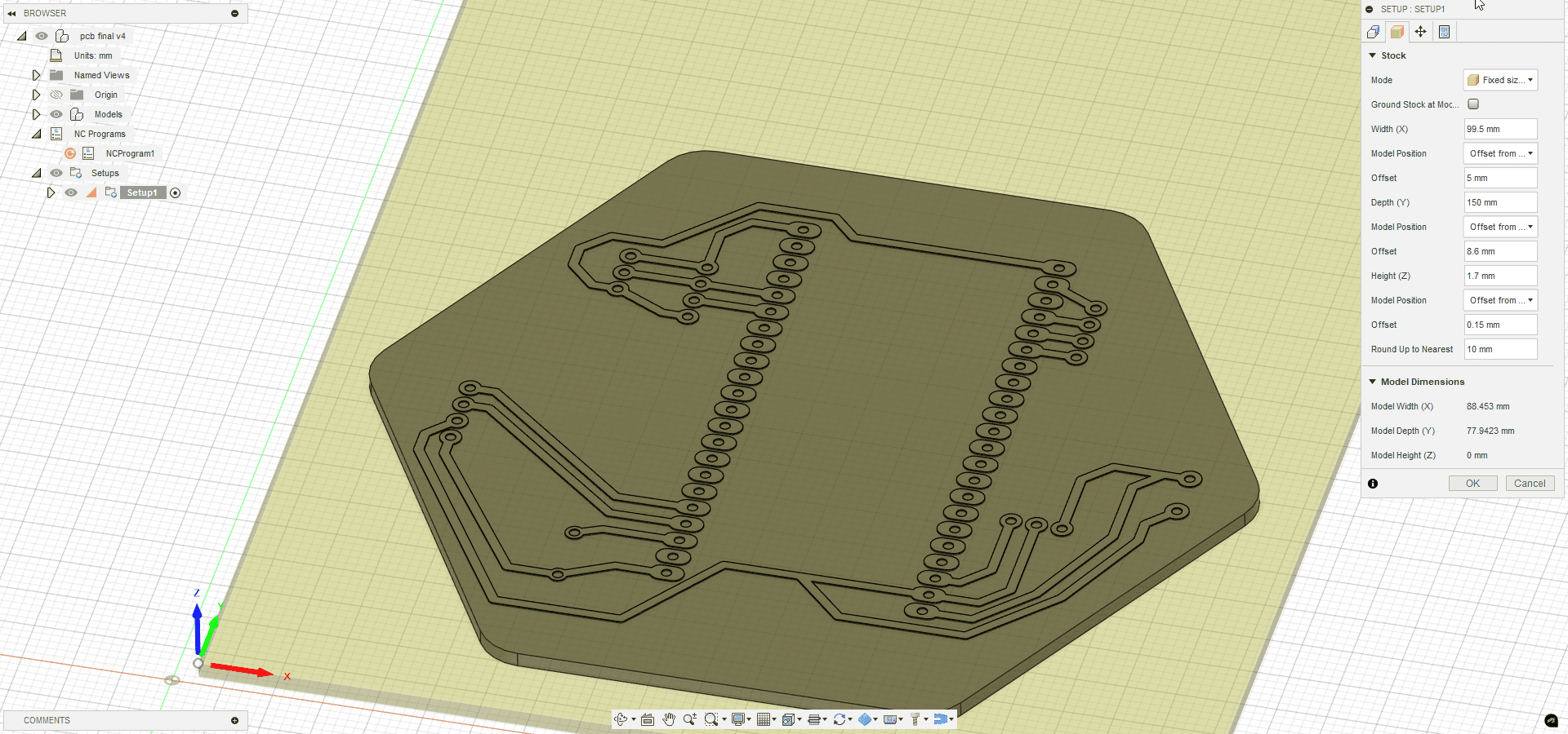 Material Dimensions