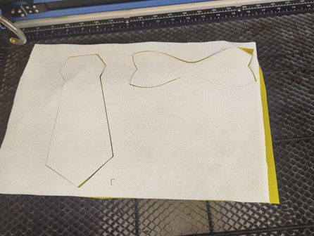 Finished laser cut shapes