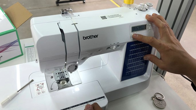 Configuring the Brother sewing machine