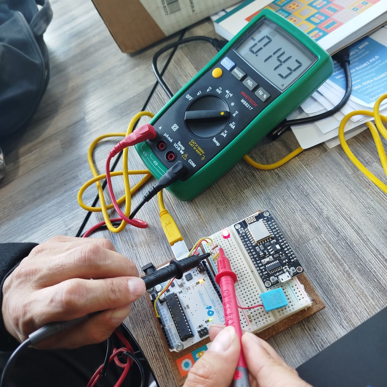 Multimeter reading 1.44V
