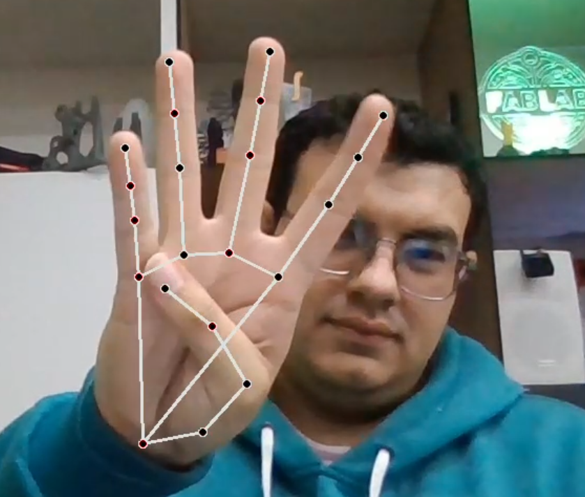 Real-time hand gesture detection interface