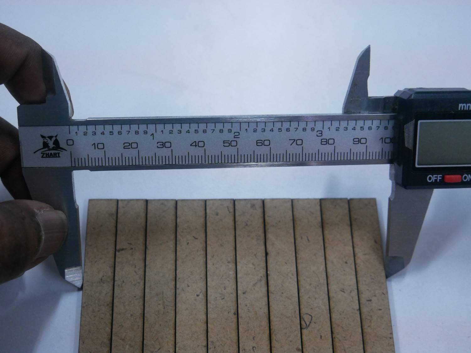 Verneir caliper measurements
