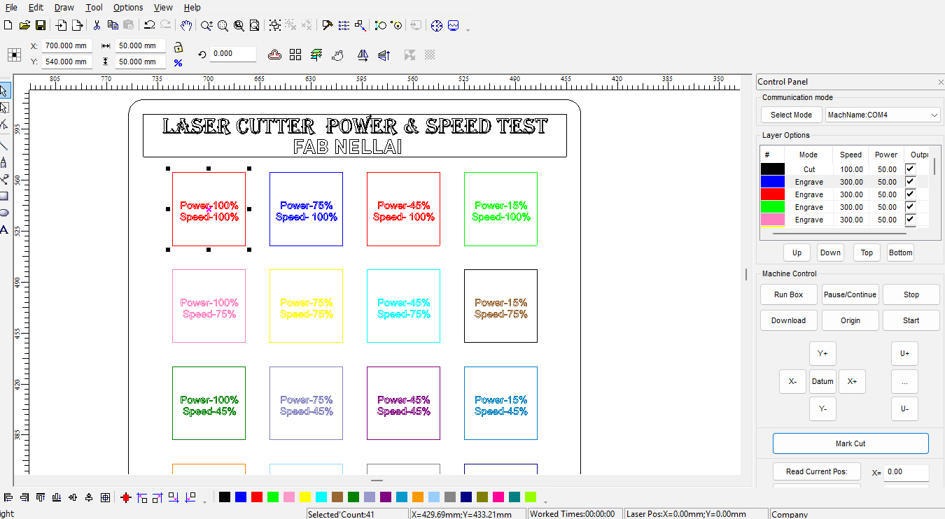 LaserCAD Import Interface