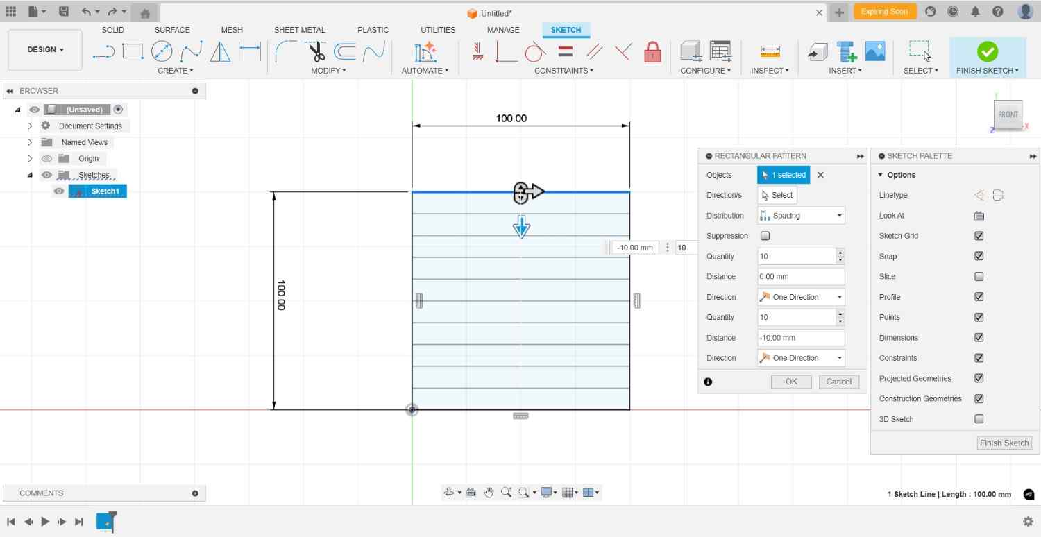 Verneir caliper measurements
