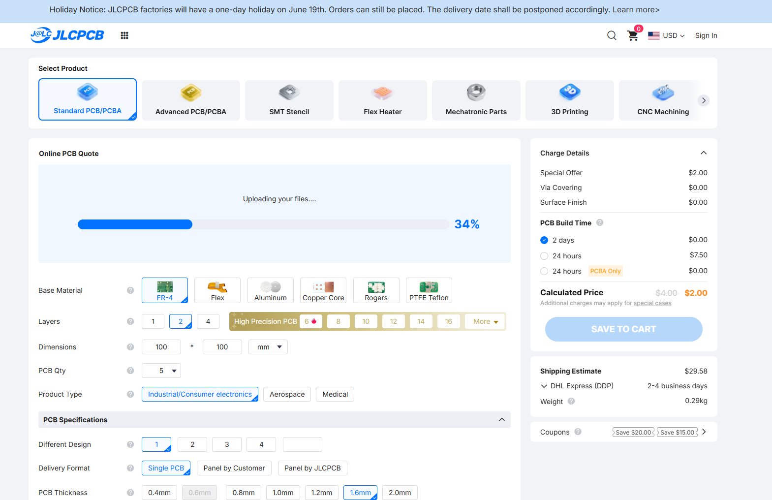 JLCPCB Upload Process