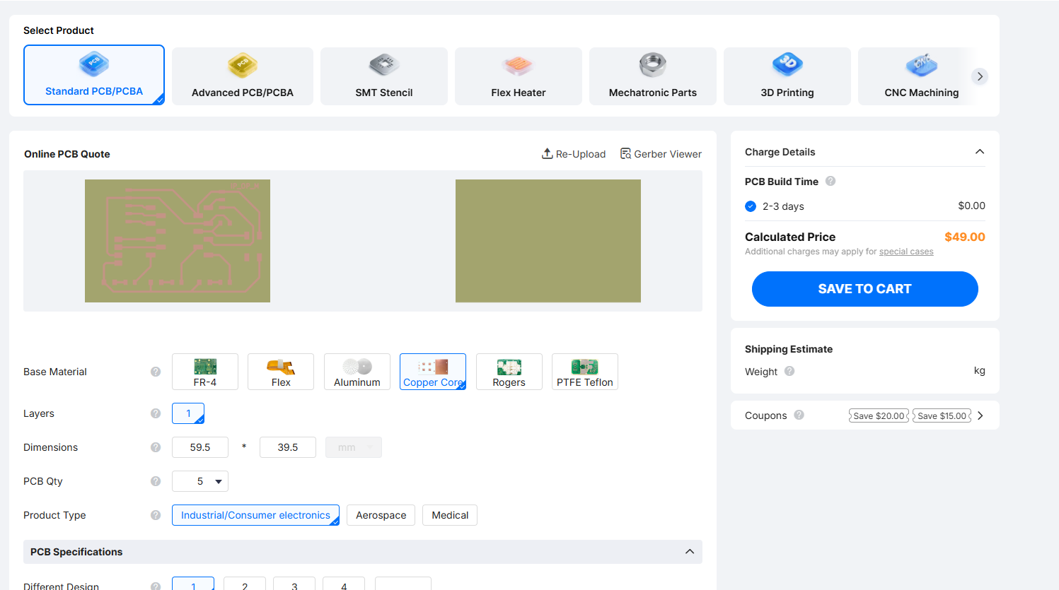 JLCPCB Board Preview