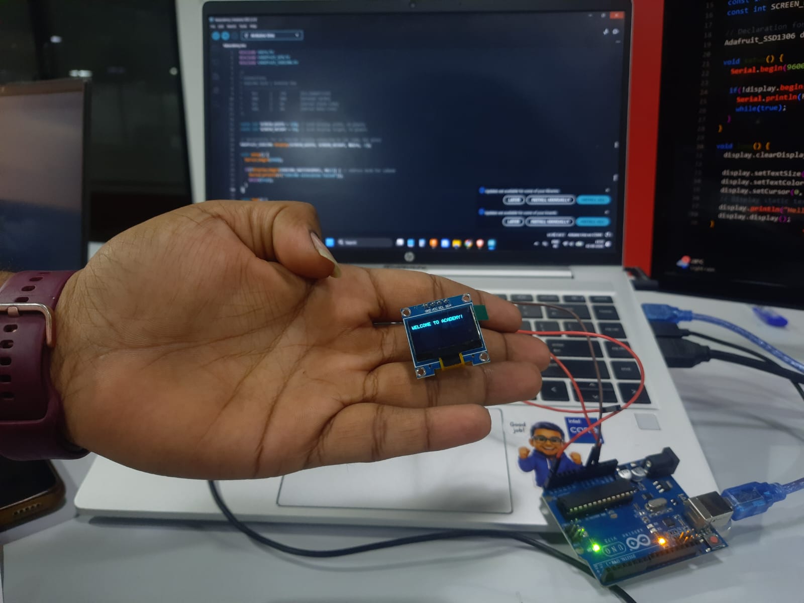 OLED Display Working