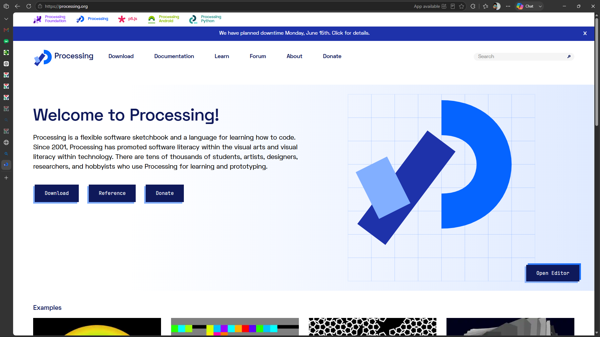 Processing Software Environment