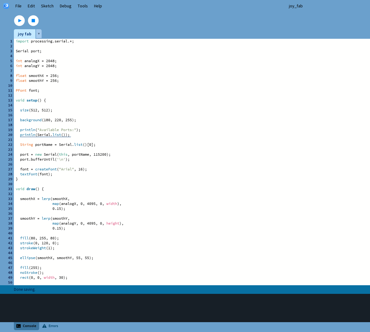 Processing Software