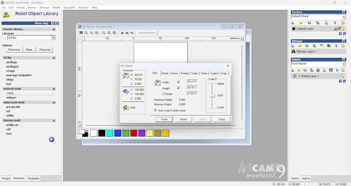 ArtCAM stage 4