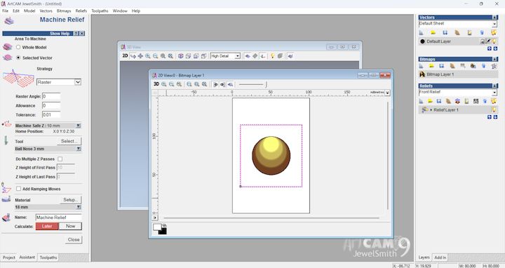 ArtCAM stage 7