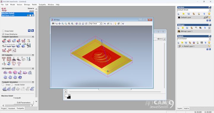ArtCAM stage 9
