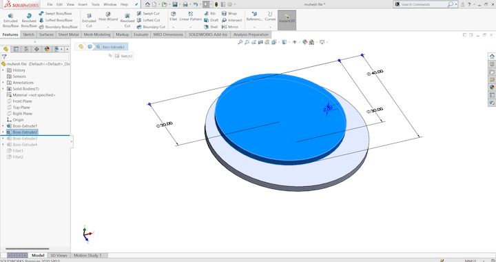 SolidWorks stage 1