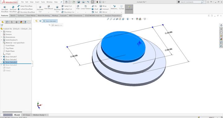 SolidWorks stage 2