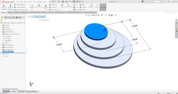 SolidWorks stage 3