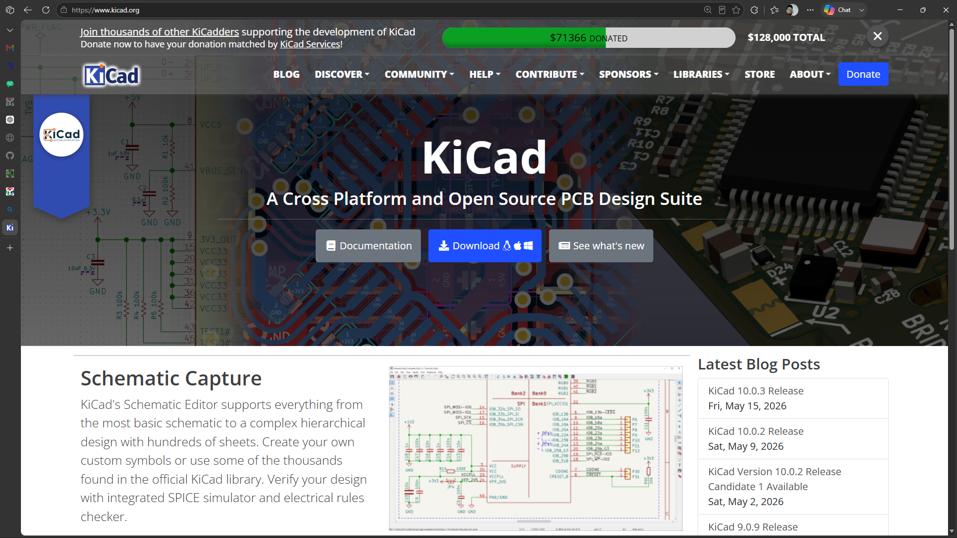 KiCad Home Screen