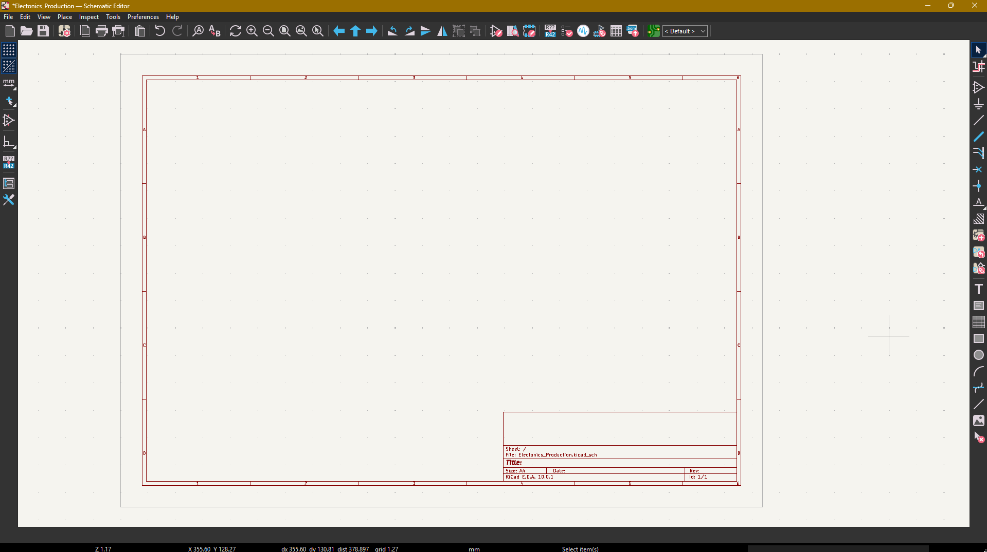 KiCad Schematic Editor