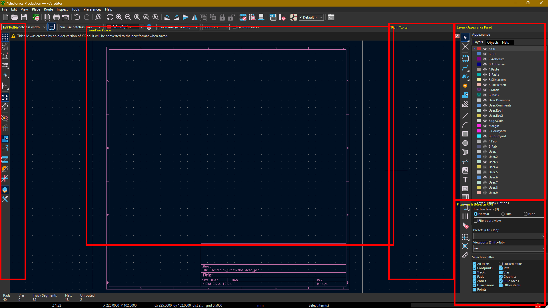 PCB Editor Navigation