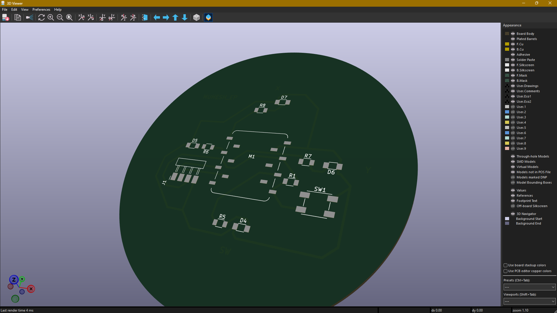 Final PCB 3D View