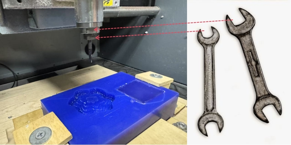 Replace the milling head