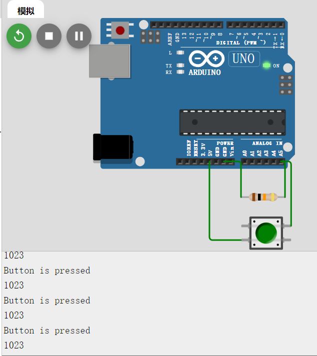 Pull-down Resistor Example Code