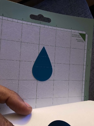 Tear drop on vinyl