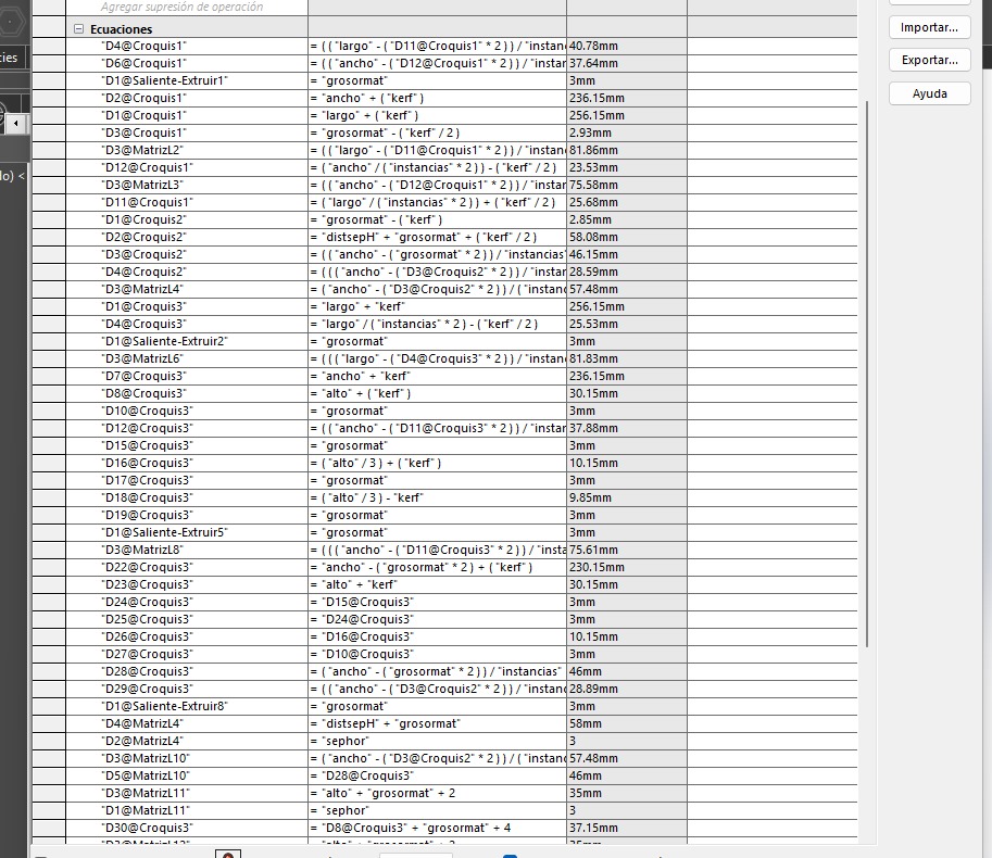 variables dependientes