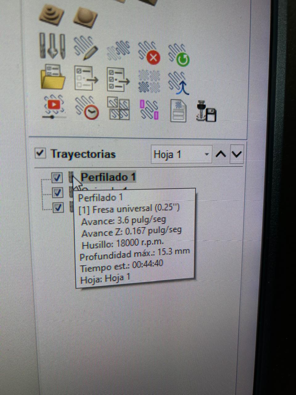 parametros de la herrmienta