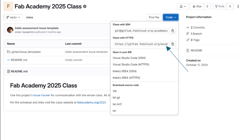 Pagina GitLab