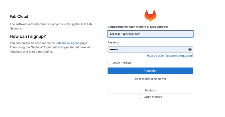 Imagen inicio sesion GitLab