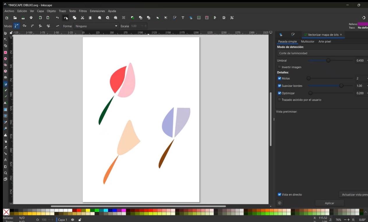 Adding color in Inkscape