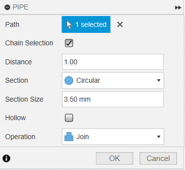 Pipe Settings