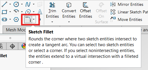 Sketch Fillet