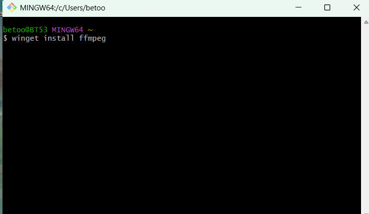Installing FFmpeg
