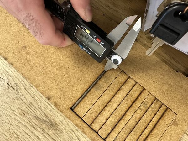 Kerf measure gap