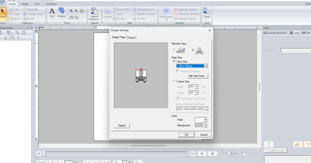 Designesettings