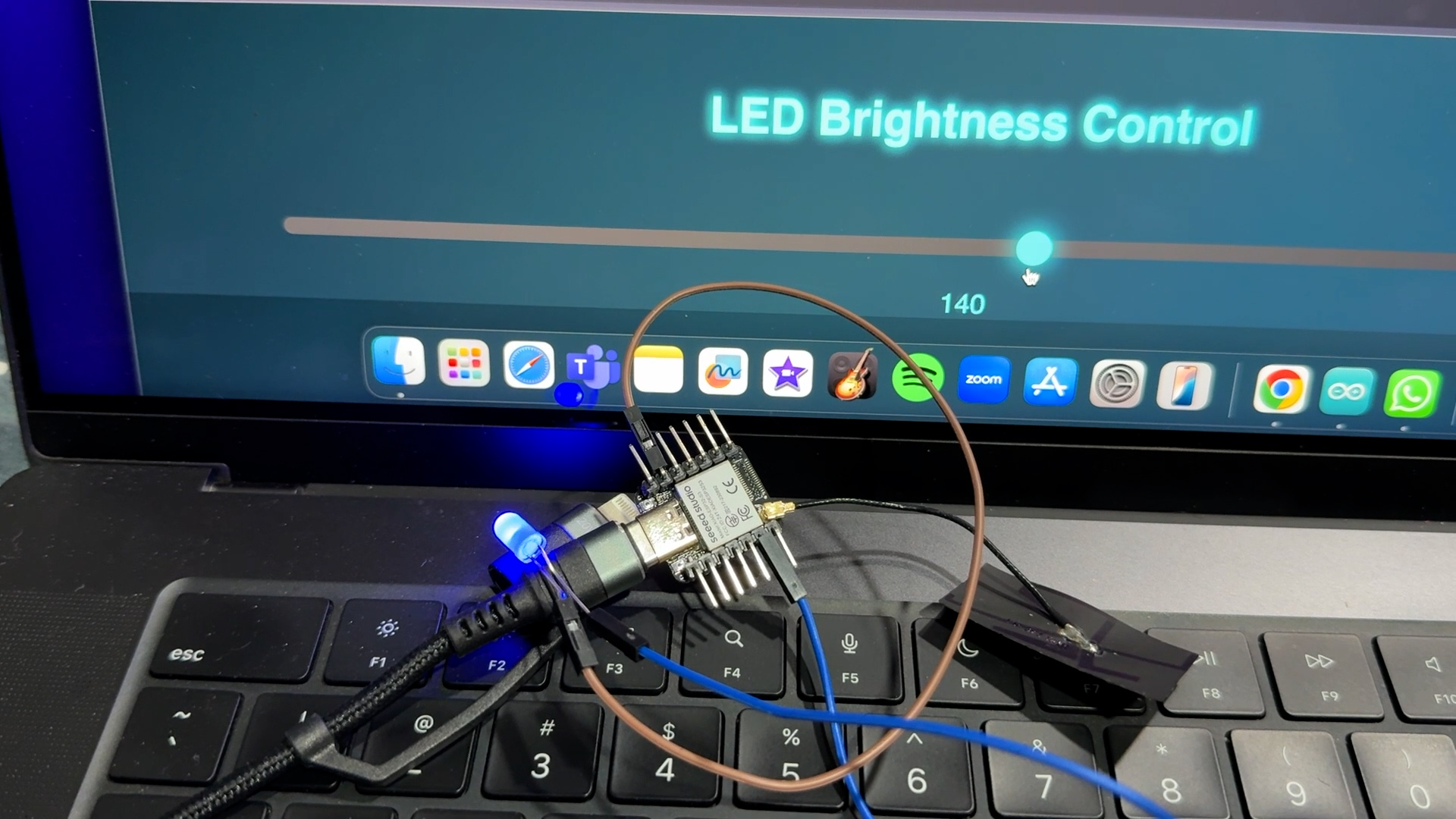 PWM futuristic slider