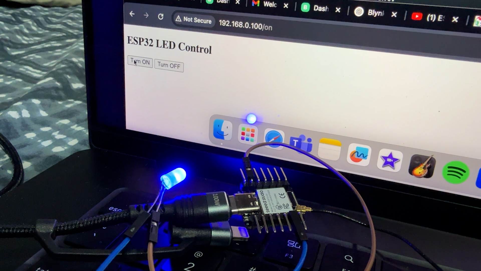 Working LED local host
