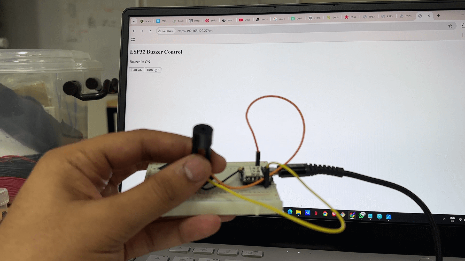 Buzzer working