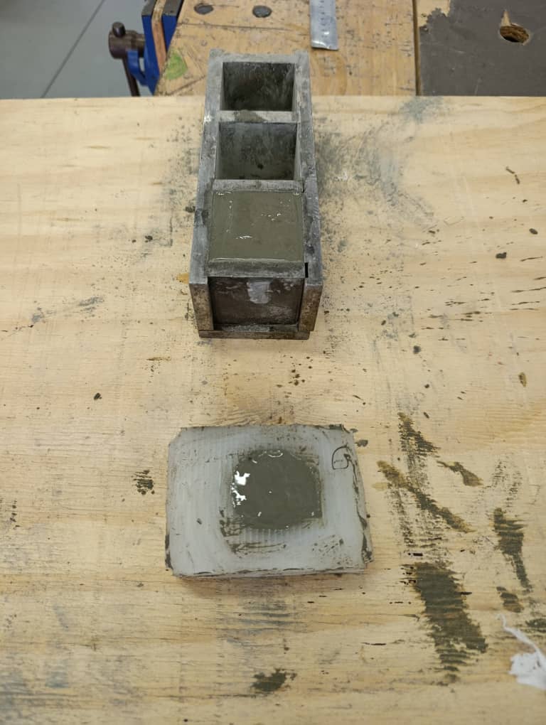 Cement Casting from both molds