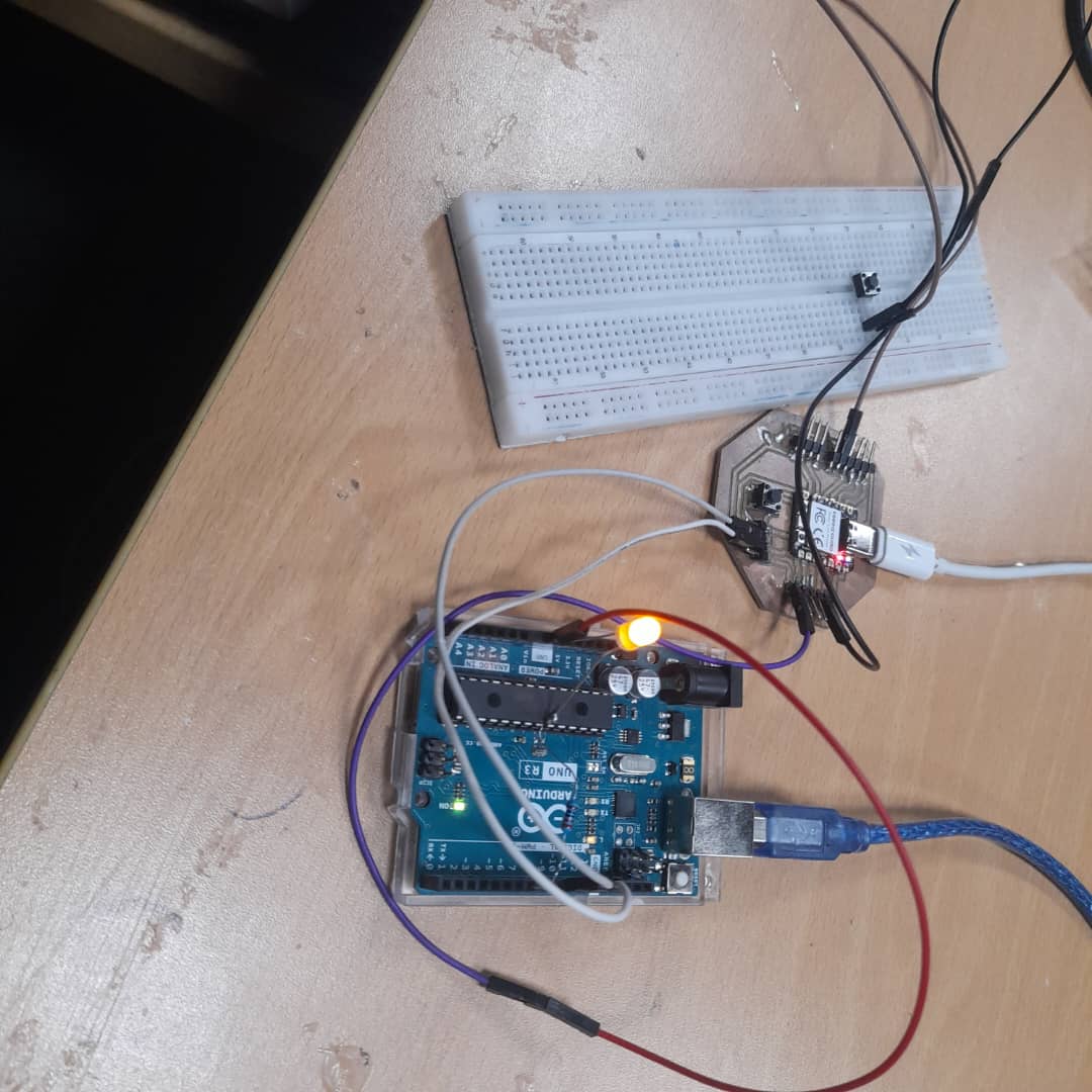 Testing the button press