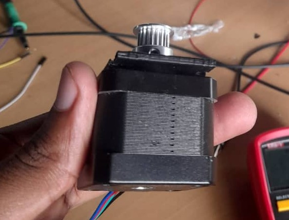 The stepper motor we tested