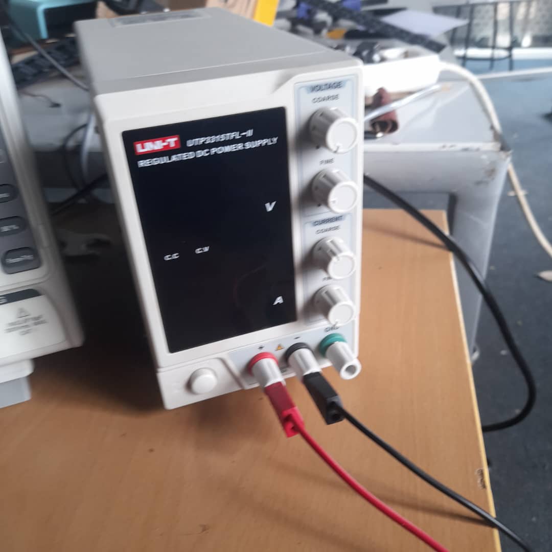 Front of the power supply