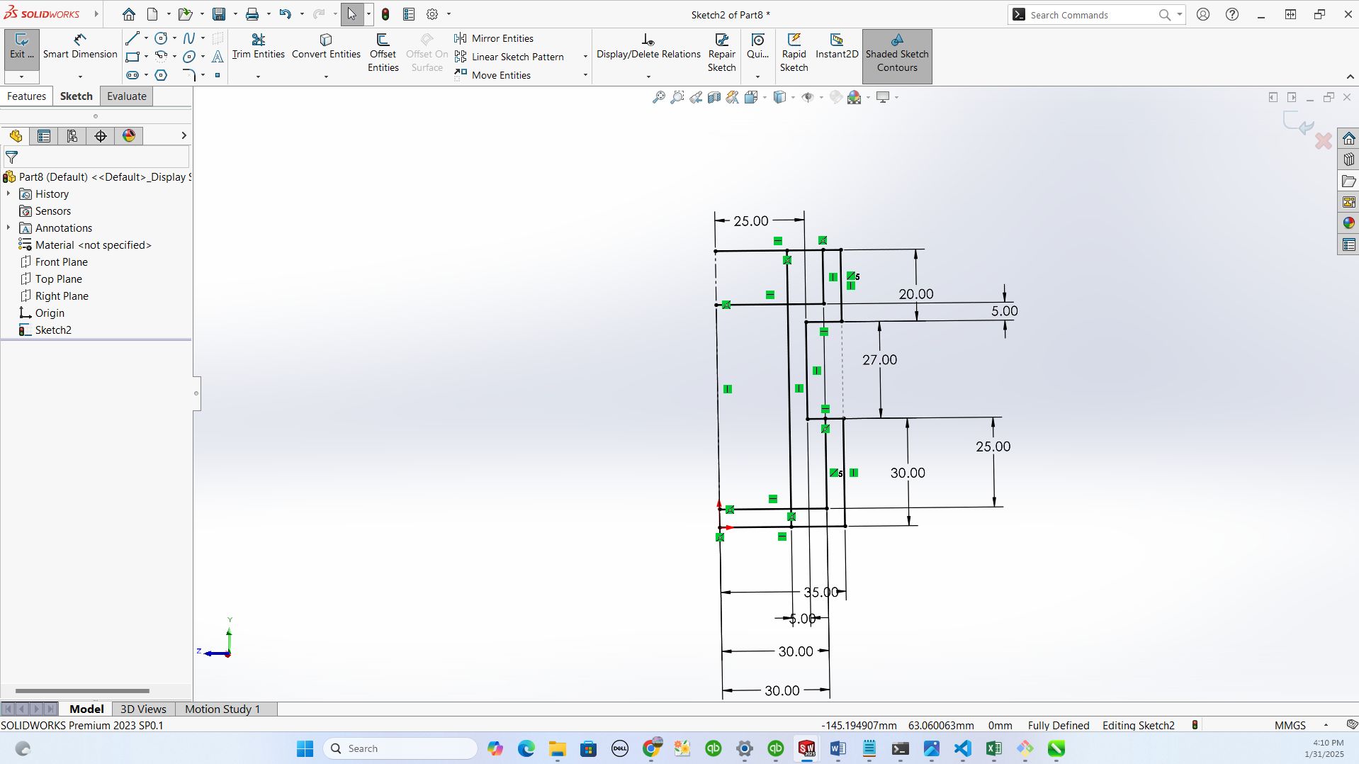 fully deining design with dimensions